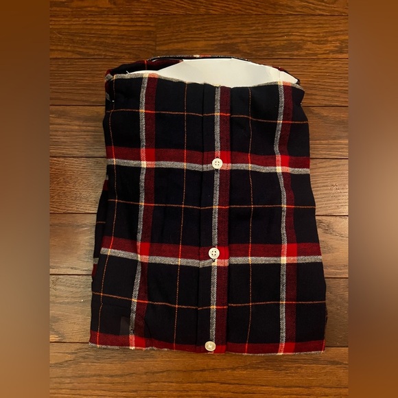 NWT Club Room Plaid Long Sleeve Flannel Blue & Red Size Large - Picture 10 of 10